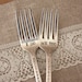 I Do, Me Too Fork Set  - Hand Stamped - Personalized with your Wedding Date - Vintage Wedding - Custom, Personalize