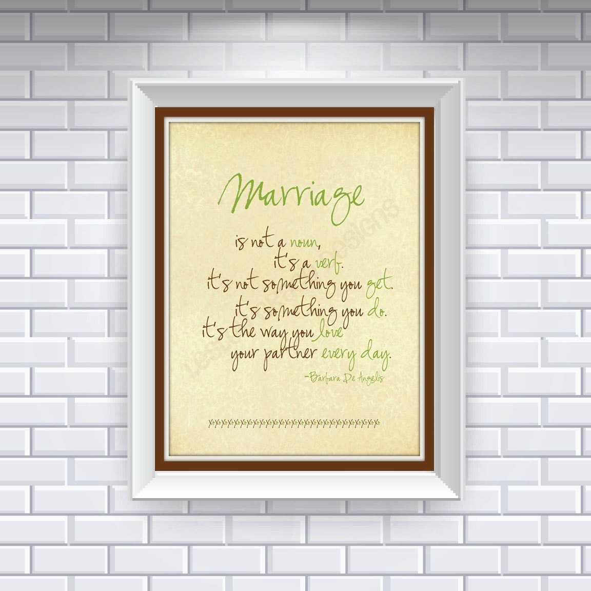 Marriage, Typography Art, 8x10 digital print