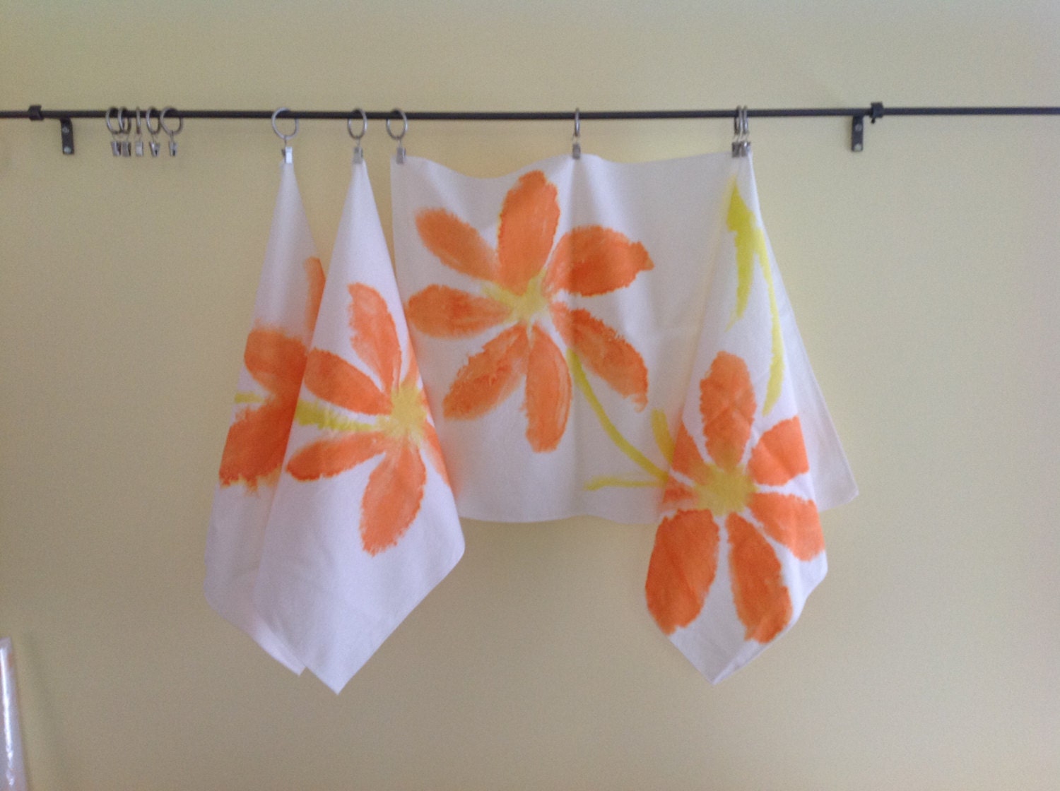 Water Color Orange Blossom Napkins, Set of 4