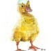 Original of a Duckling "Cuteness" Mixed Media Painting