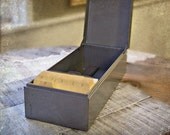Vintage Urban Industrial Weis Grey /Gray Metal File Box /  Wedding Addresses