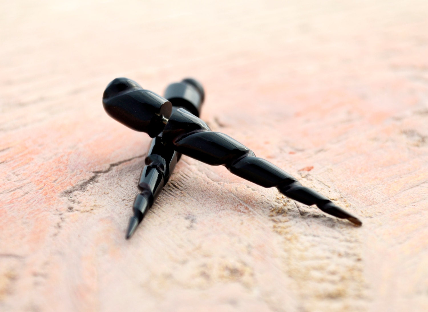 Spike Earrings Fake Gauges Unicorn Earrings Talon Narwhal Tribal Buffalo Black Horn Organic - FG064 H