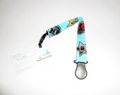 Looped Pacifier Leash - Transportation Signs