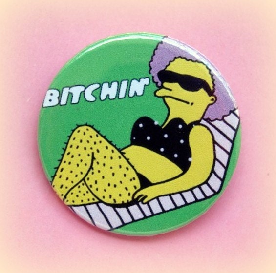 Patty simpsons button badge 1.5 Inch