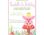 Custom Fairy Birthday Invite - Pixie Party Invitation - Fairy - Party Supplies