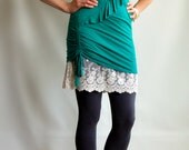 Ohh La La Lace OFFWHITE - Lace Skirt Extender - Long Lace Cami - Lace tank top - Lace Slip Extender - peekaboo cami - Layering Tank 4 colors