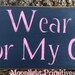 I Wear Pink, Breast Cancer, Cancer Awareness, Distressed, Hand Made, Hand Pianted, Primitive, Wooden Sign