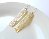 Gold Bar Earrings