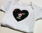 Appliqued Onesie  Cutie Pie Heart  3-6 months
