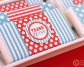 Vintage Sport Baseball Birthday Party - DIY PRINTABLE Favor Tag Thank You Label - Instant Download - PS804CA1h