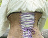 Boned Corset Training Underbust 34 to 36" Waist Gothic Wedding Steampunk