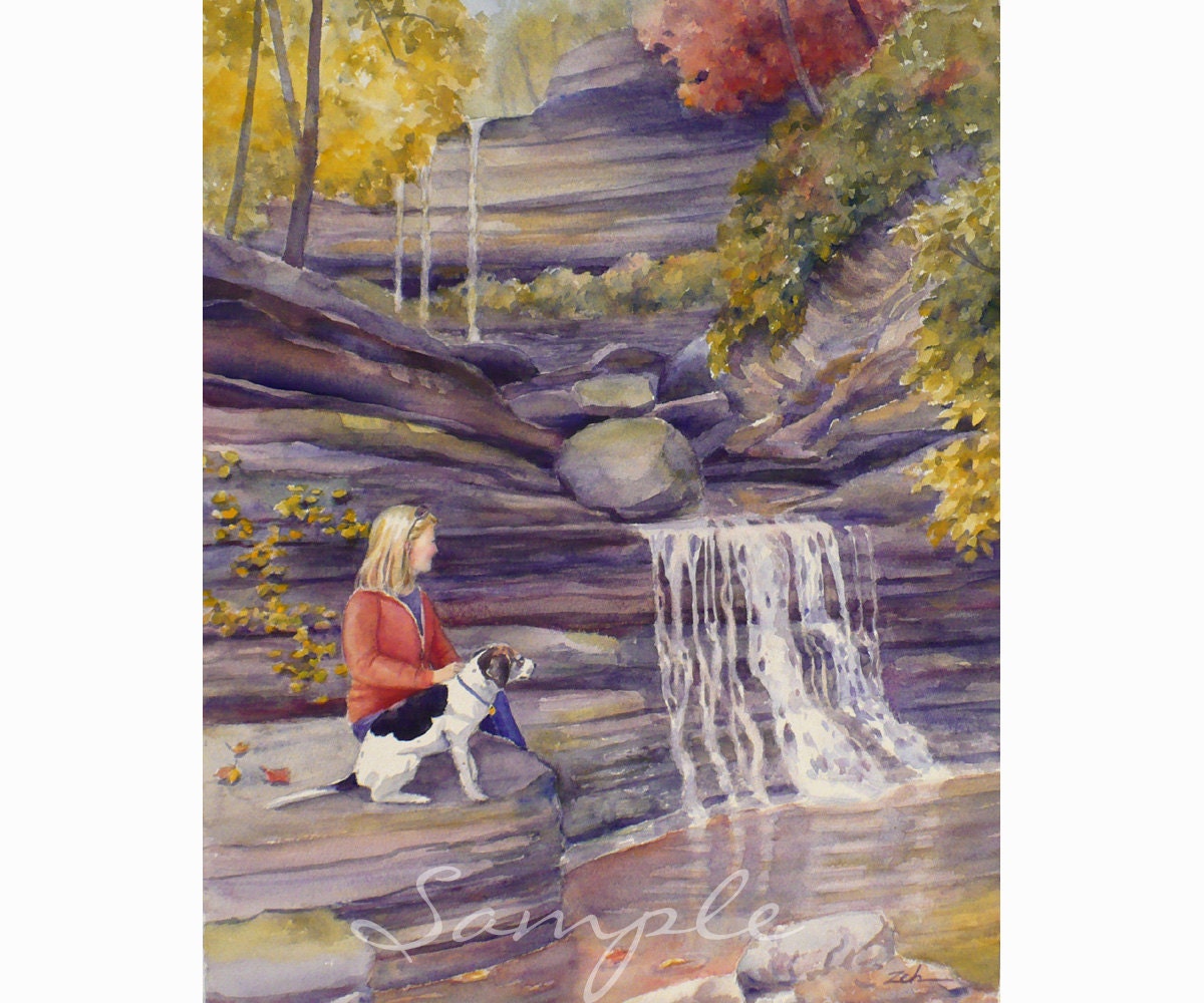 11x14 Custom Watercolor or Oil Painting Commissioned Art  Janet Zeh