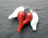 Angel Wings Heart Red Gla...