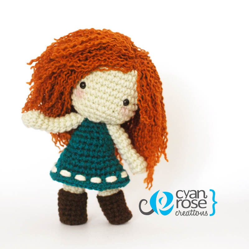 Merida Inspired Crochet Amigurumi Plush Doll - Inspired in the movie Brave
