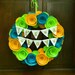 It's A Boy Wreath - Felt Flower Wreath with It's A Boy Banner for a Baby Boy's Room - 14 inch