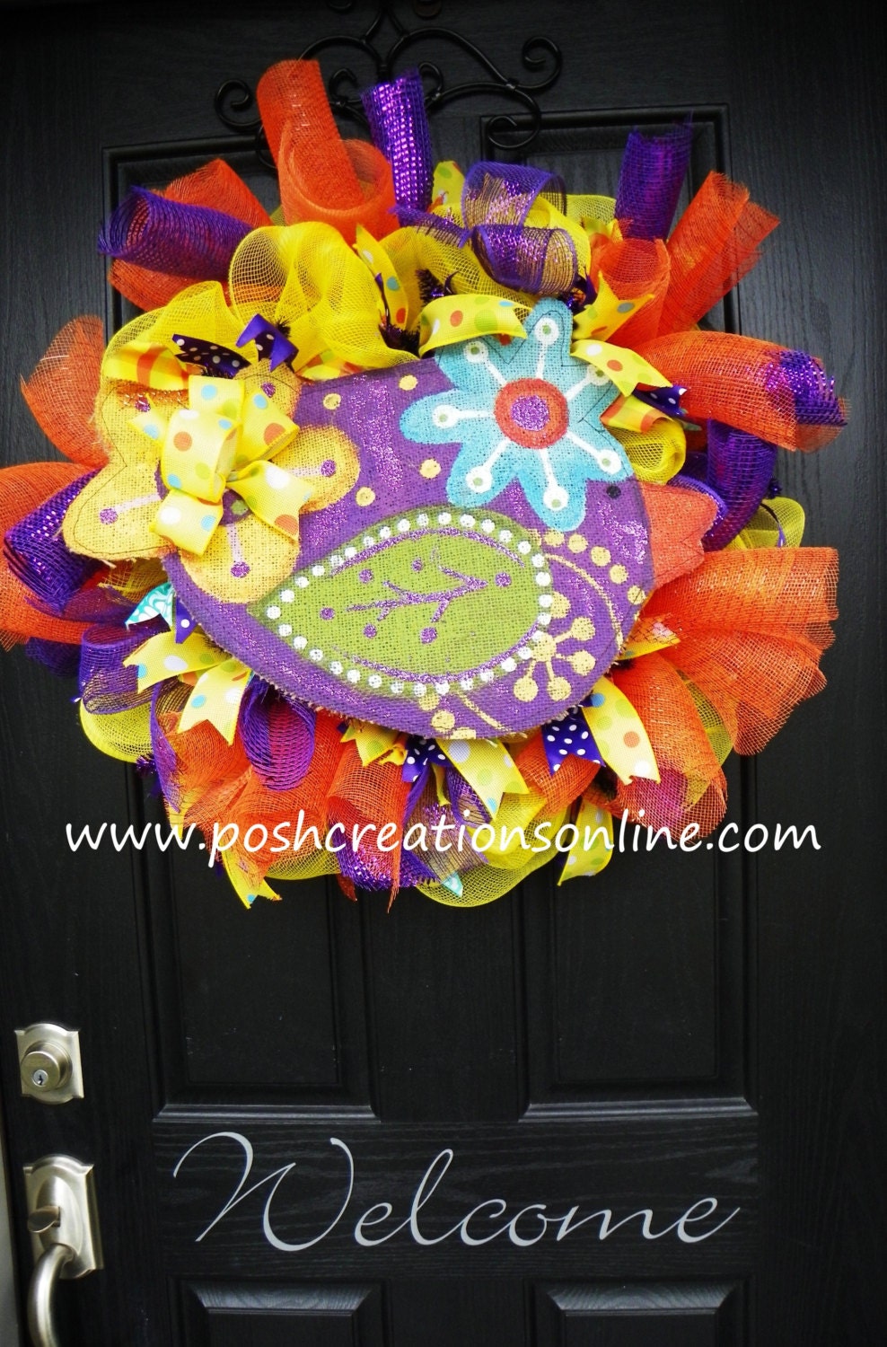 Burlap Bird Spring Mesh Wreath, Spring Wreath, Summer Wreath, Burlap Wreath, Bird Wreath, Yellow Spring Wreath