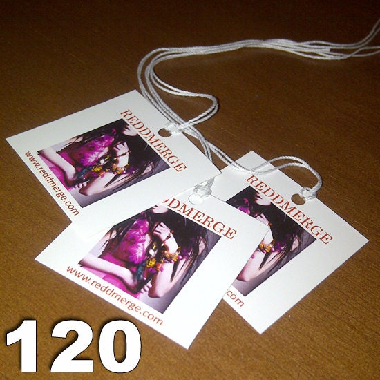 Custom Square  Hang Tags (120)