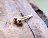 Tiny Gold Stud Earrings - 2mm Ball Studs - 14k Gold Filled Dot Post  Earrings - Minimalist Jewelry
