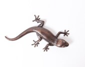 Gecko - size 4, brown - Brass