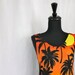 vintage 80's sunset slip dress