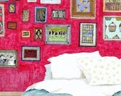 Interiors Art Print - The Art Lovers - Bedroom 1