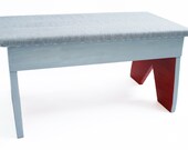 Children's Upholstered Blue Bench by Titou & Lili