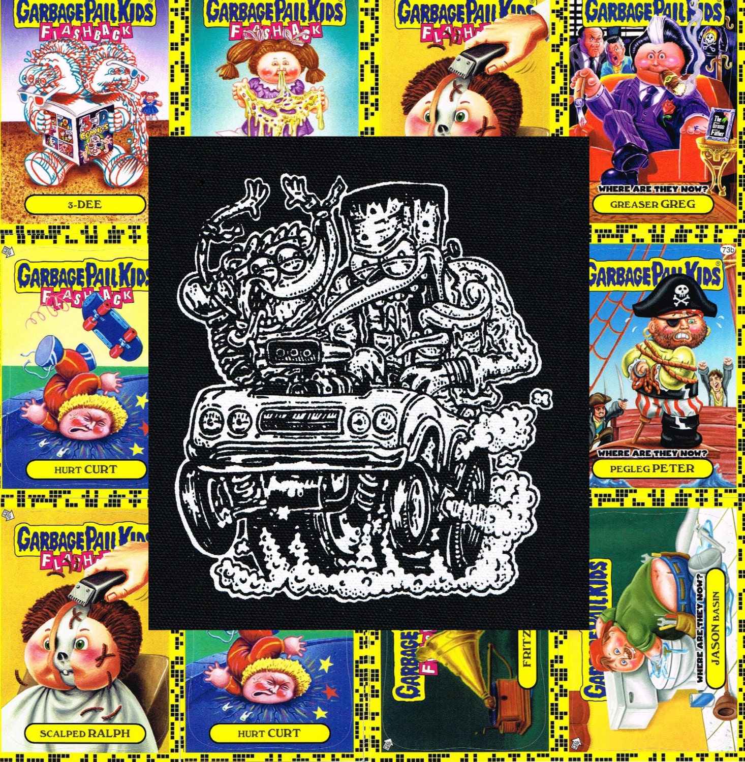 Regular Show Big Patch - FrankenMordecai and RigMummy Hot Rod