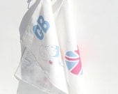 Tea Towel Set Of Two GB Runs On Tea, British Union Jack Heart Luxury Linen Cotton Kitchen Gift