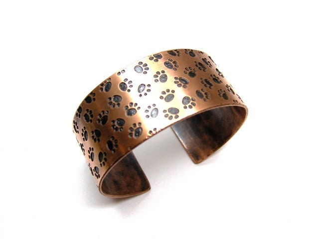 Paw Prints Bracelet Cuff