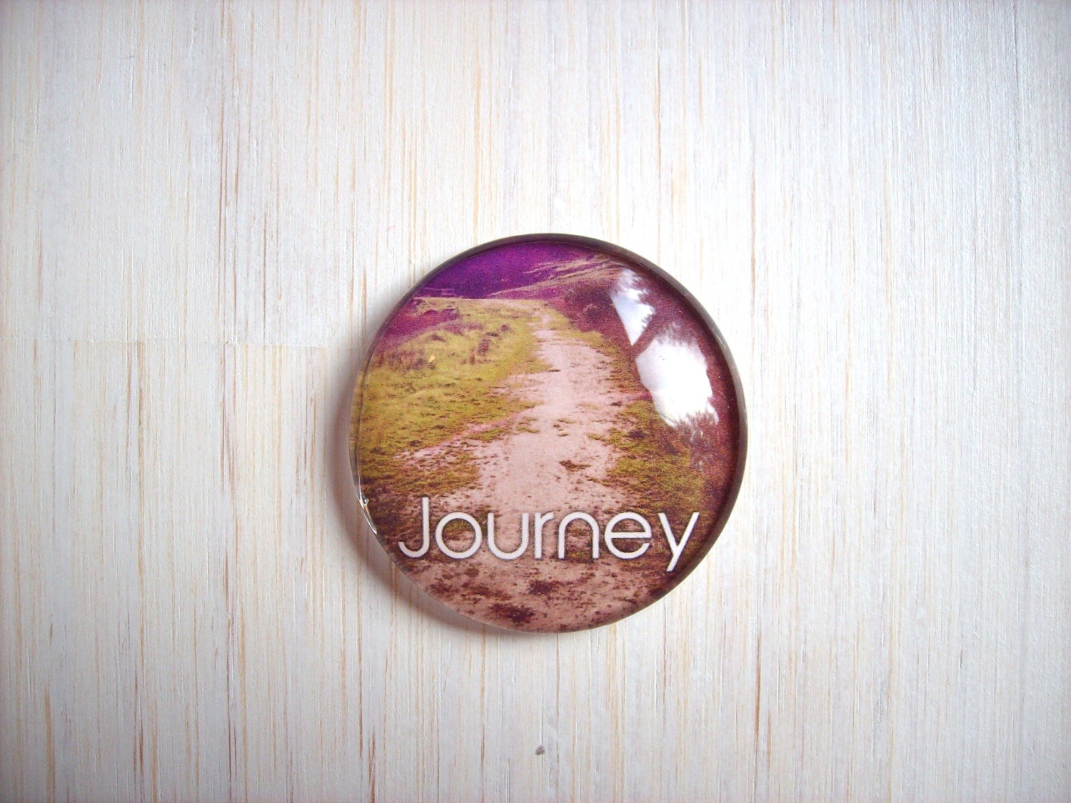 Valentine Magnet: Journey, Valentine's Day, Path, Romantic, For Her, For Him, Photography, Art - 1.5 Inches Magnet