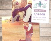 INSTANT DOWNLOAD 5x7 Save the Date Photo Card Template for Photographers  - SD124 - Instant Download