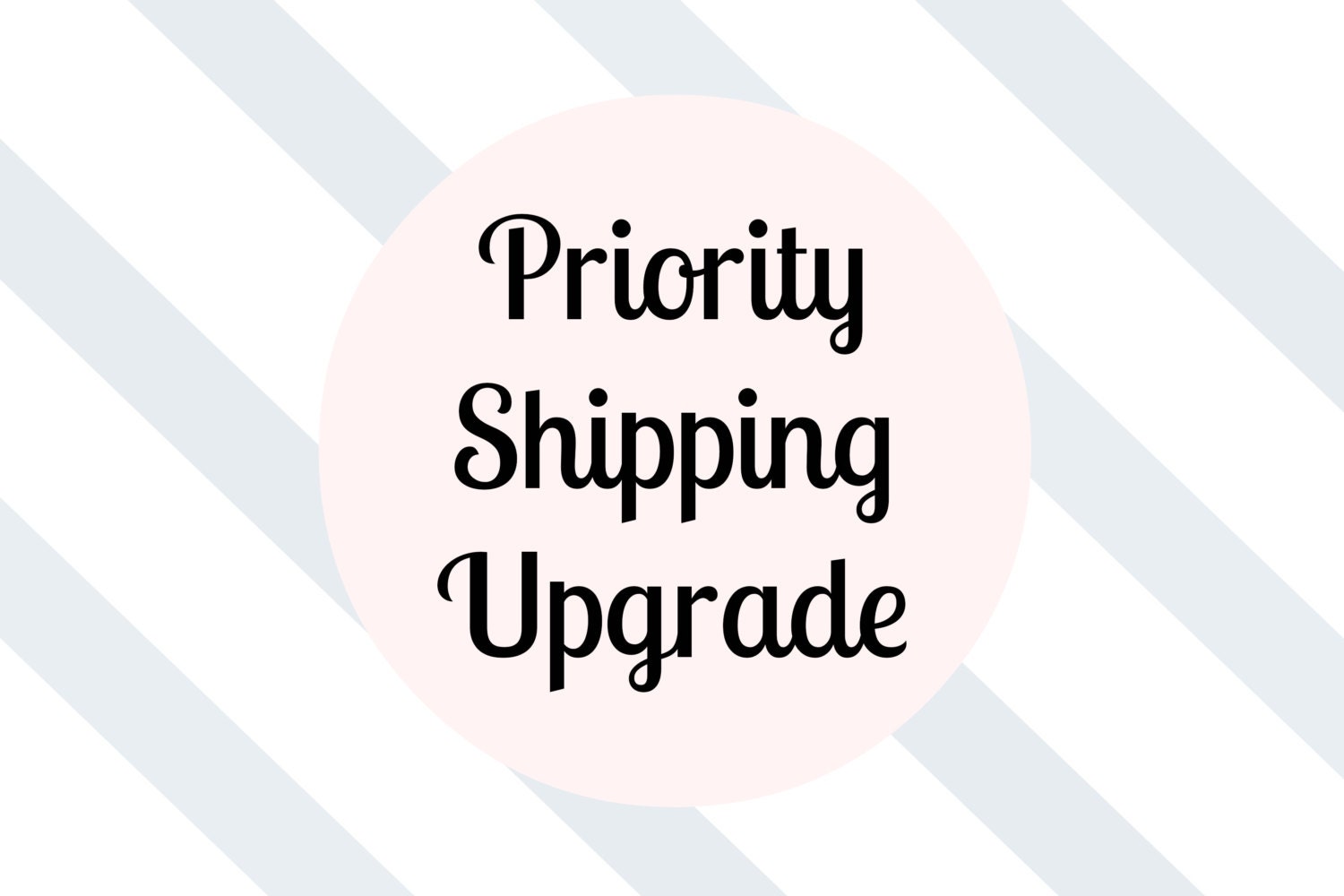 Priority Shipping Upgrade // Domestic Priority Upgrade
