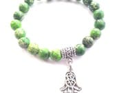 Hamsa Hand of Fatima Protection Mala Yoga Beaded Bracelet Expressions Bracelets