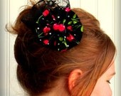 Rockabilly Cherries - Hair Fascinator - Adornment - CrescentCityCouture