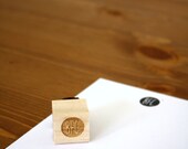 Custom Circular Initial Rubber Stamp