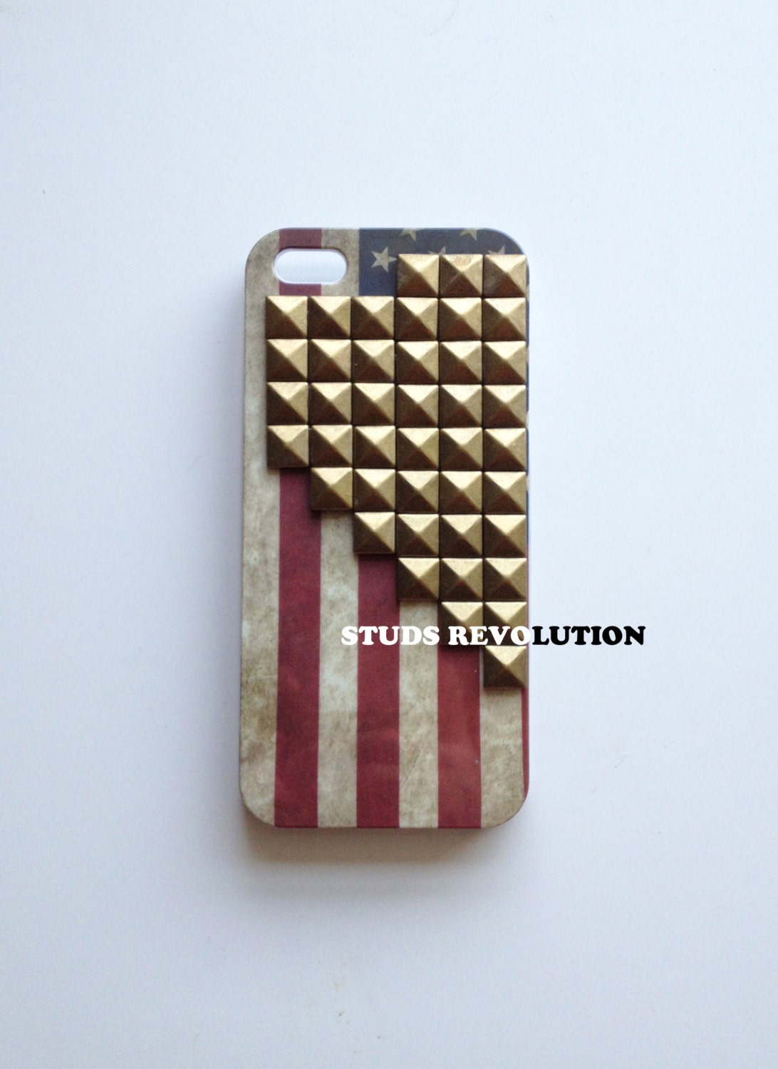 Custom iphone 5 case-studded case-studs case for iPhone,ready to be ship next business day,studded cover,studded iphone covers