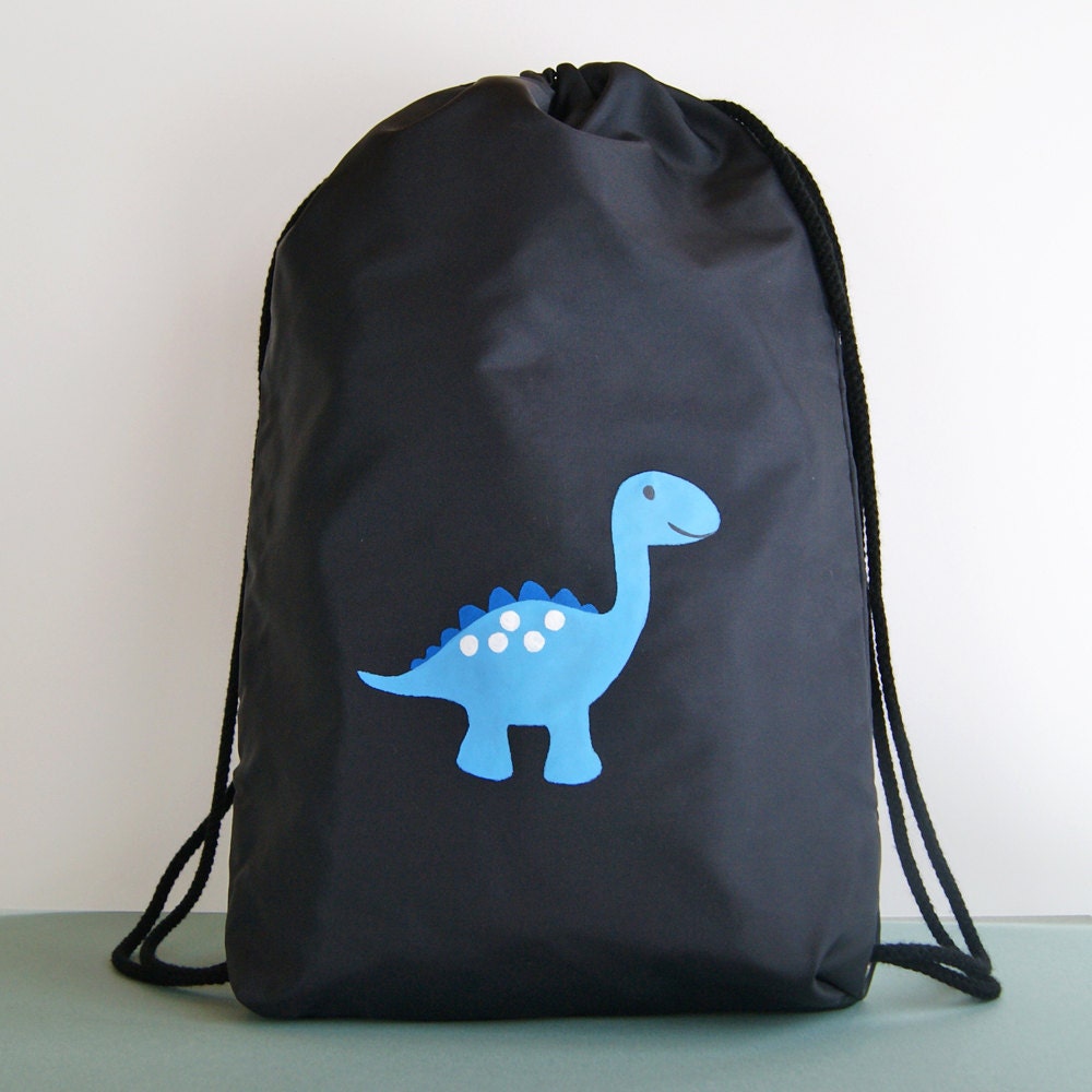 Dinosaur Backpack : Boy's Handmade Nylon Drawstring Bag Il_570xn