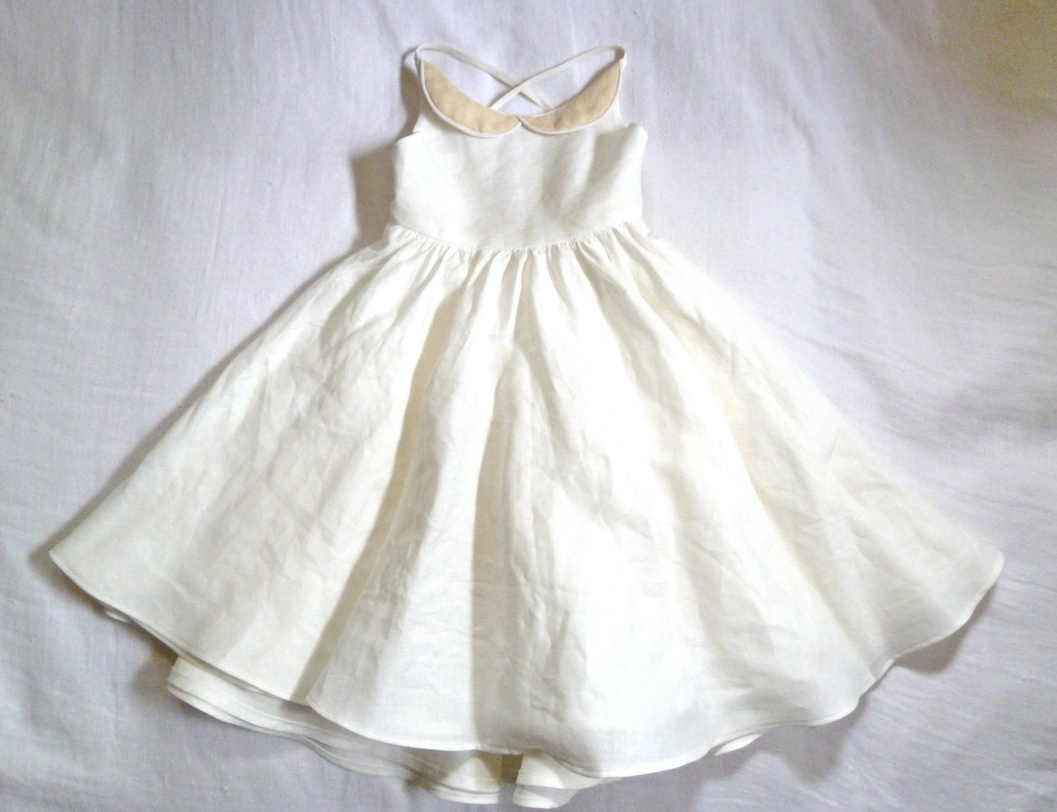 Linen Peter Pan Collar Dress