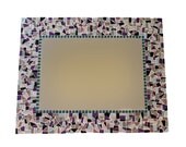 Purple Mosaic Mirror, MADE TO ORDER