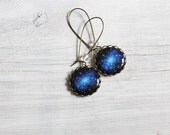 Universe earrings, galaxy jewelry, midnight, stars earrings
