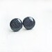 SALE Tiny black white polka dots stud earrings Post earrings gift for her