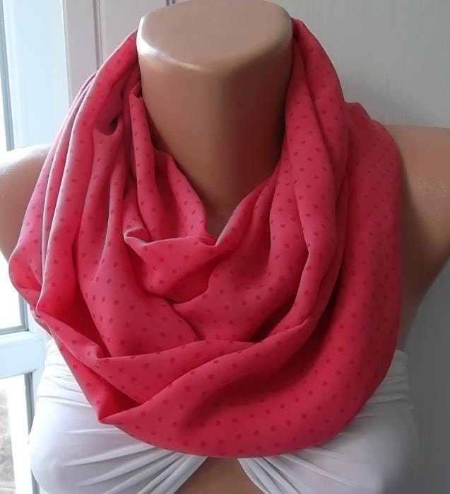 Circle Scarf  Infinity Scarf  Tube scarf... It made with good quality CHIFFON fabric