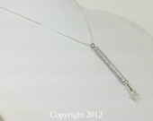 1 Corinthians 13 - Faith Hope Love - Scripture Necklace - Rhinestones
