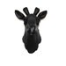 The Margot - Faux Taxidermy - Black Resin Giraffe Head- Resin White Faux Taxidermy