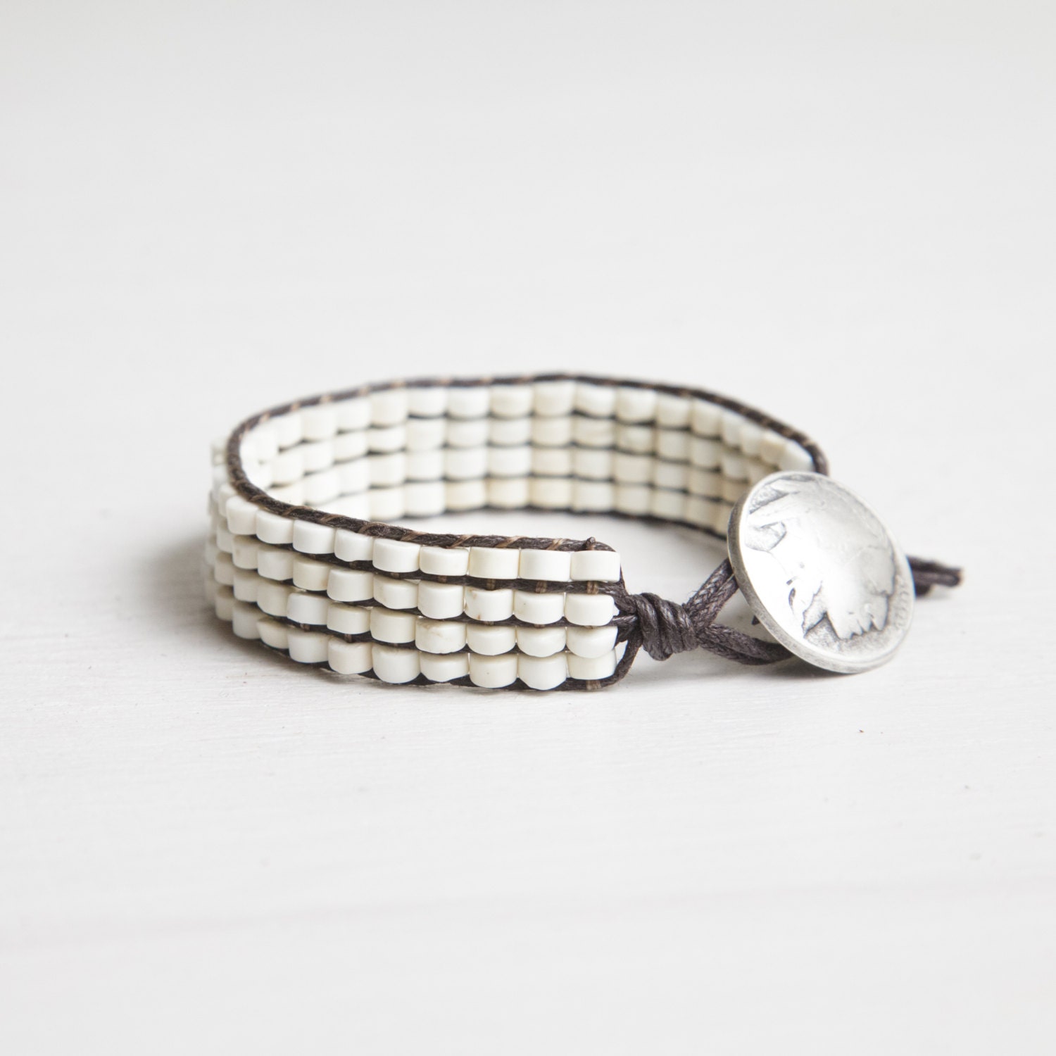 Dreamweaver Heishi Bracelet - Bead Weave Bracelet