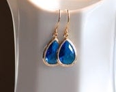 The Meegan Earrings -  Capri Blue