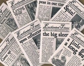 INSTANT ARCHIVE Enchanted Times Mini BW Gift Set - miniature fairy tale newspapers - last chance to buy