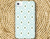 Moroccan Barely-There Snap-On Hard Plastic iPhone 4 Case in Island Blue and Grass Green (In Stock & Ready to Ship)