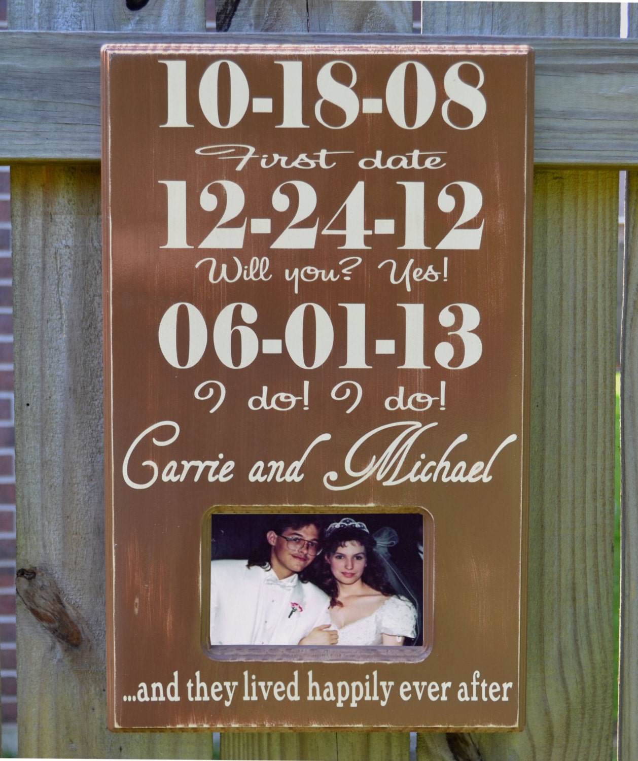 Personalized Engagement Gift, PHOTO FRAME, Wedding Gift, Engagement Present, Anniversary Gift