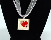 Dog Mom Pendant Necklace - Mothers Day Gift for Pet Lover